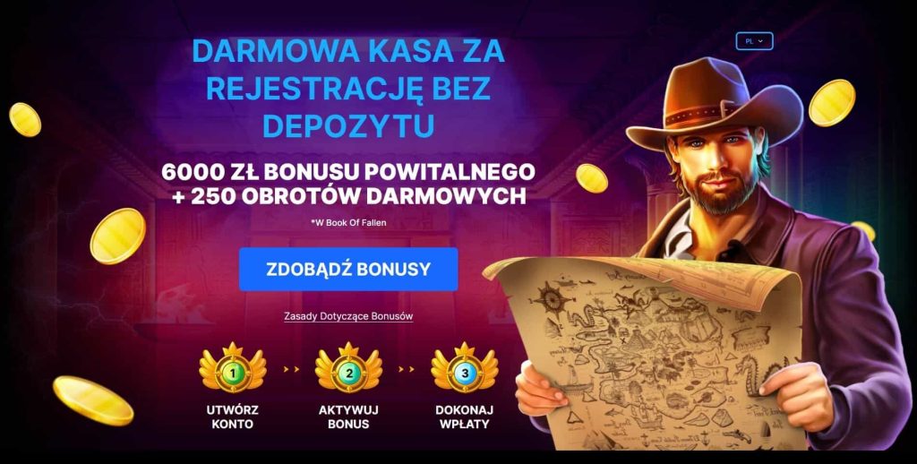 Darmowa kasa za rejestrację bez depozytu w Polskich kasynach online 2024