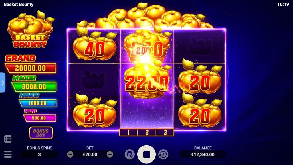 Basket Bounty RTP 96.06% – cztery jackpoty i potencjał wygranych