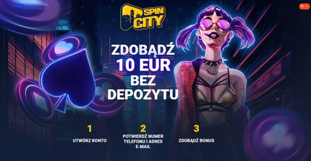 Bonus 10 euro bez depozytu za rejestrację