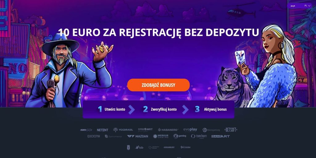 Bonus 10 euro bez depozytu za rejestrację