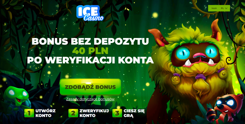 Bonus bez depozytu 40 zł