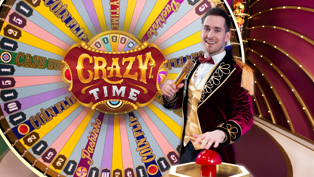Crazy Time live casino – koło fortuny i rundy bonusowe