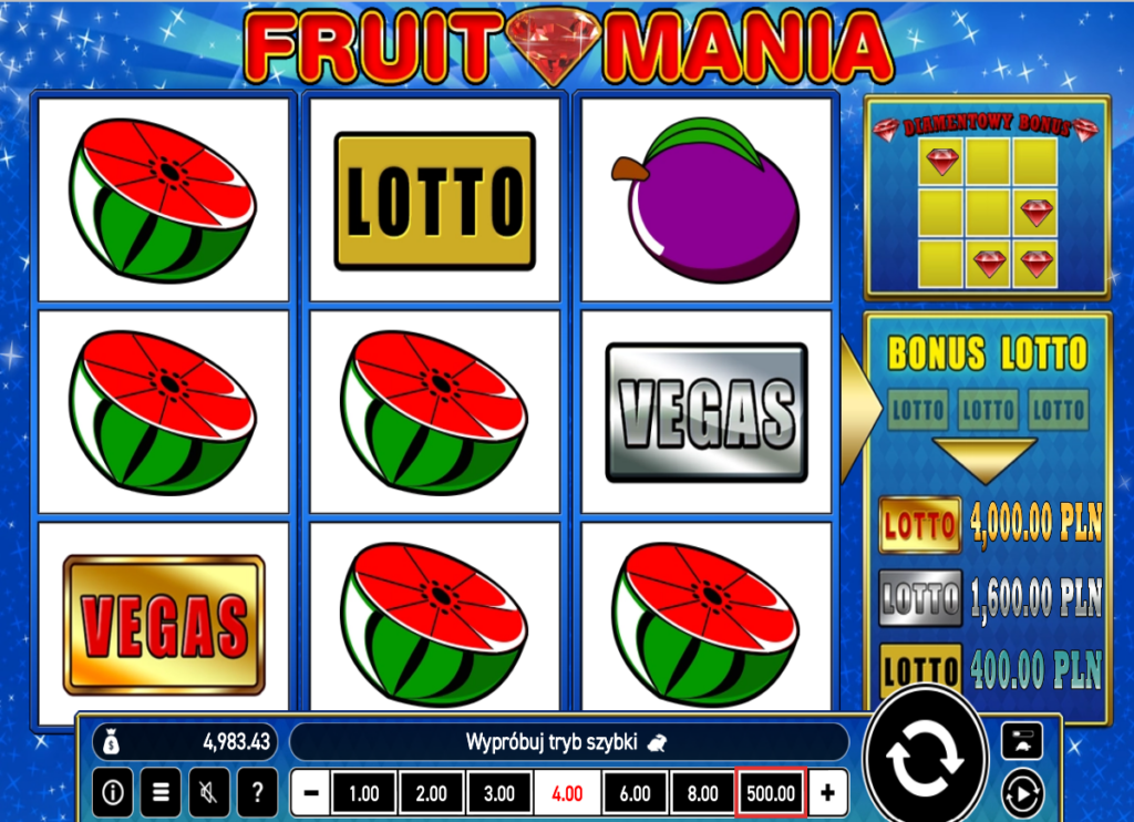 Fruit Mania – automat z owocami
